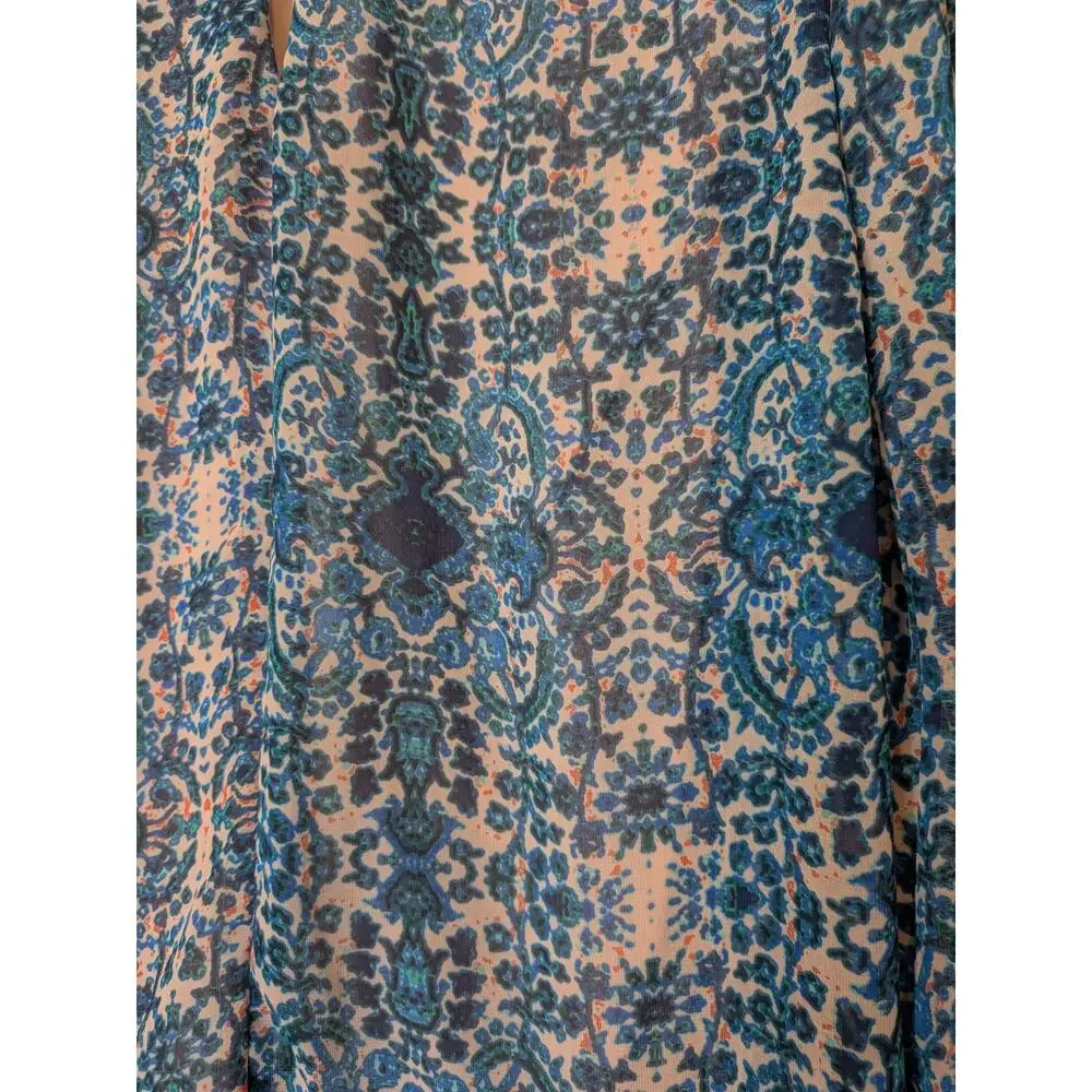Show Me Your Mumu Donna Michelle Santorini Splash Tunic Mini Dress Size Medium - Picture 7 of 9